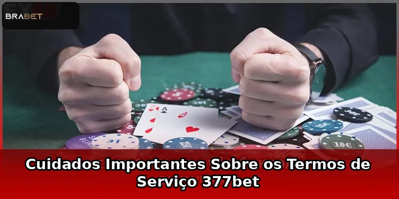 Cuidados Importantes Sobre os Termos de Serviço 377bet