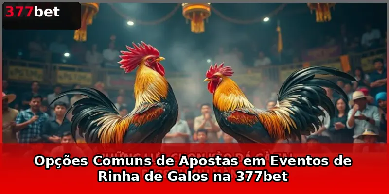 Opções Comuns de Apostas em Eventos de Rinha de Galos na 377bet