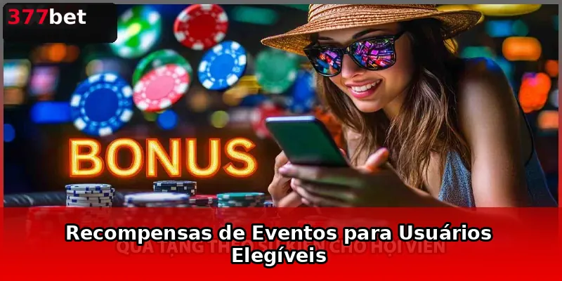 Recompensas de Eventos para Usuários Elegíveis