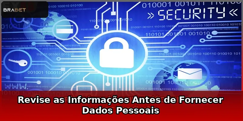 Revise as Informações Antes de Fornecer Dados Pessoais